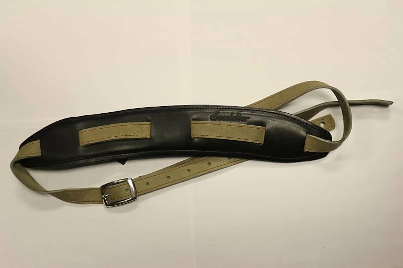 Empire Guitars Accessories Souldier Plain Saddle Strap - Grey Olive Strap With Black Pad *Free Shipping*