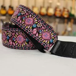 Empire Guitars Souldier Hendrix Pink Guitar Strap *Free Shipping In The USA* Accessories