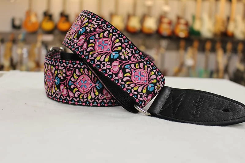 Empire Guitars Souldier Hendrix Pink Guitar Strap *Free Shipping In The USA* Accessories