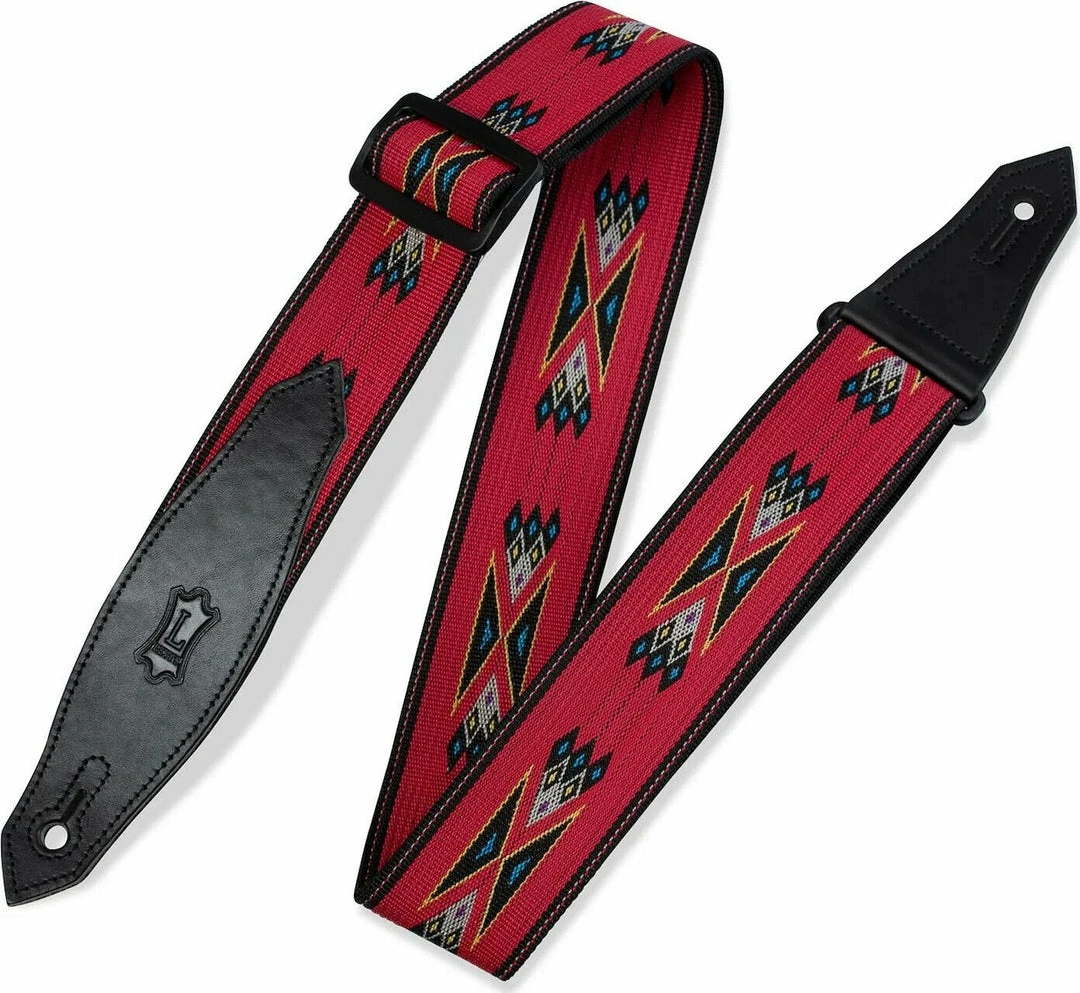 Empire Guitars Accessories Levy's MSSN80-RED Guitar Strap *Free Shipping In The USA*