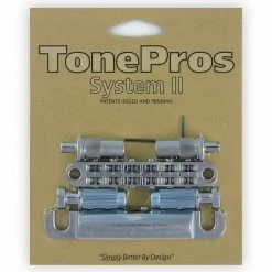 Empire Guitars Guitar Parts TonePros System II Bridge And Tailpiece Chrome For Les Paul Or Gibsons Tune-o-matic LPCM02-CH
