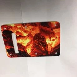Empire Guitars Greasy Groove Stratocaster Pickguard & Backplate Fire Ember