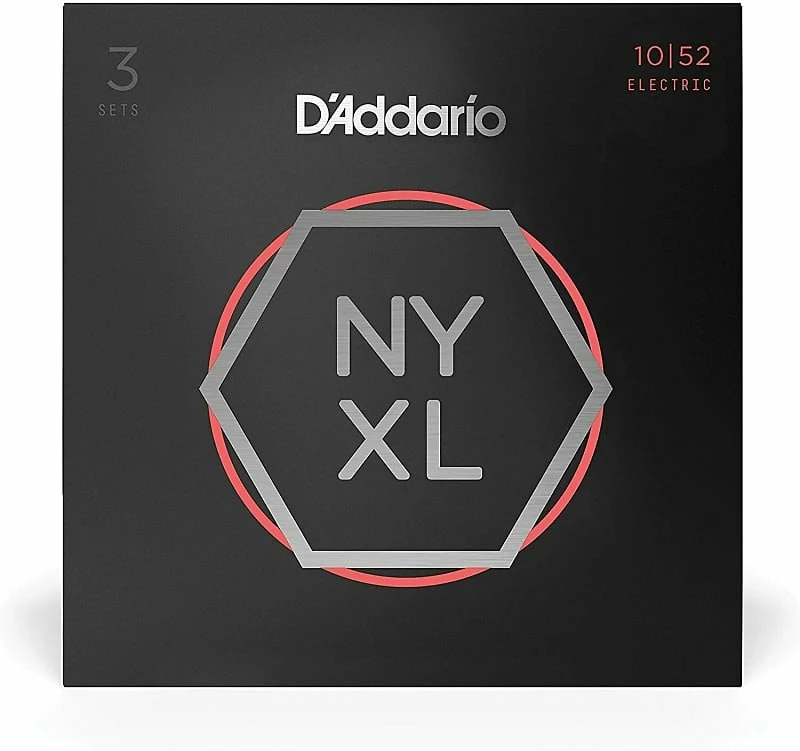 Empire Guitars D'Addario NYXL1052-3P Nickel Wound Electric Guitar Strings 3-Pack, 10-52 Heavy Low *Free Shipping*