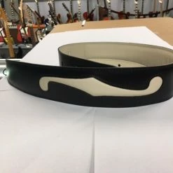 Accessories LM Products F-Hole Black Guitar Strap *Free Shipping In The USA*