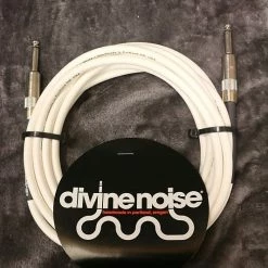 Empire Guitars Divine Noise 25ft Instrument Cable ST-ST (Straight-Straight) White *Free Shipping In The USA*