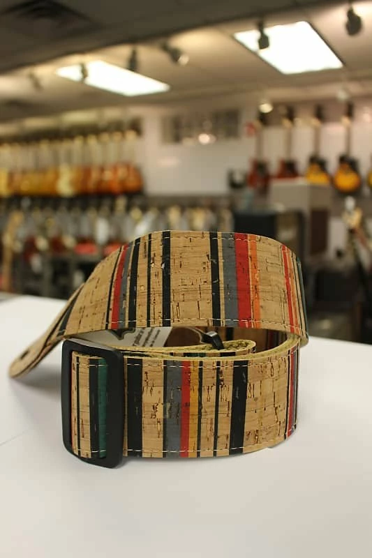 Empire Guitars Levy's Nantucket Cork White, Blue, Red, Yellow Vegan Guitar Strap MX8-003 *Free Shipping In The USA* Accessories