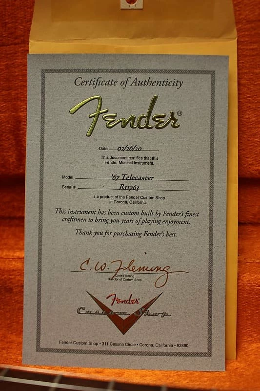 Empire Guitars 2005 Fender Custom Shop '67 Reissue Telecaster NOS