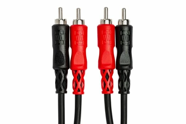 Empire Guitars Accessories Hosa Dual RCA - Dual RCA Stereo Interconnect Cables 2 Meters Long