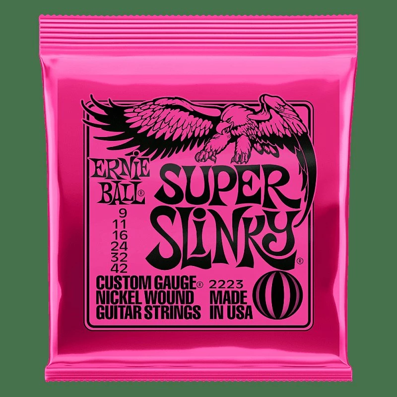 Empire Guitars Ernie Ball 2223 Super Slinky Electric Guitar Strings, .009 - .042