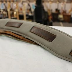 Empire Guitars Souldier Plain Saddle Strap Brown With Olive/Grey Pad*Free Shipping In The USA*