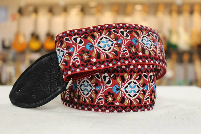 Empire Guitars Souldier Hendrix Red/White Guitar Strap *Free Shipping In The USA* Accessories