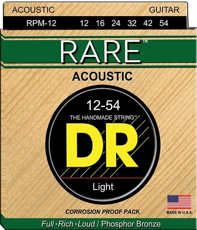 Empire Guitars Accessories DR RPM-12 Rare Medium Acoustic Strings