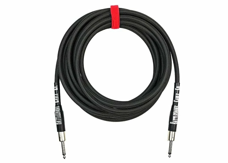 Empire Guitars Rattlesnake 20' Black Strait To Strait Black Instrument Cable *Free Shipping In The USA*