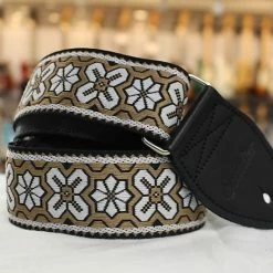 Empire Guitars Souldier Greenwich White/Tan Guitar Strap *Free Shipping In The USA* Accessories