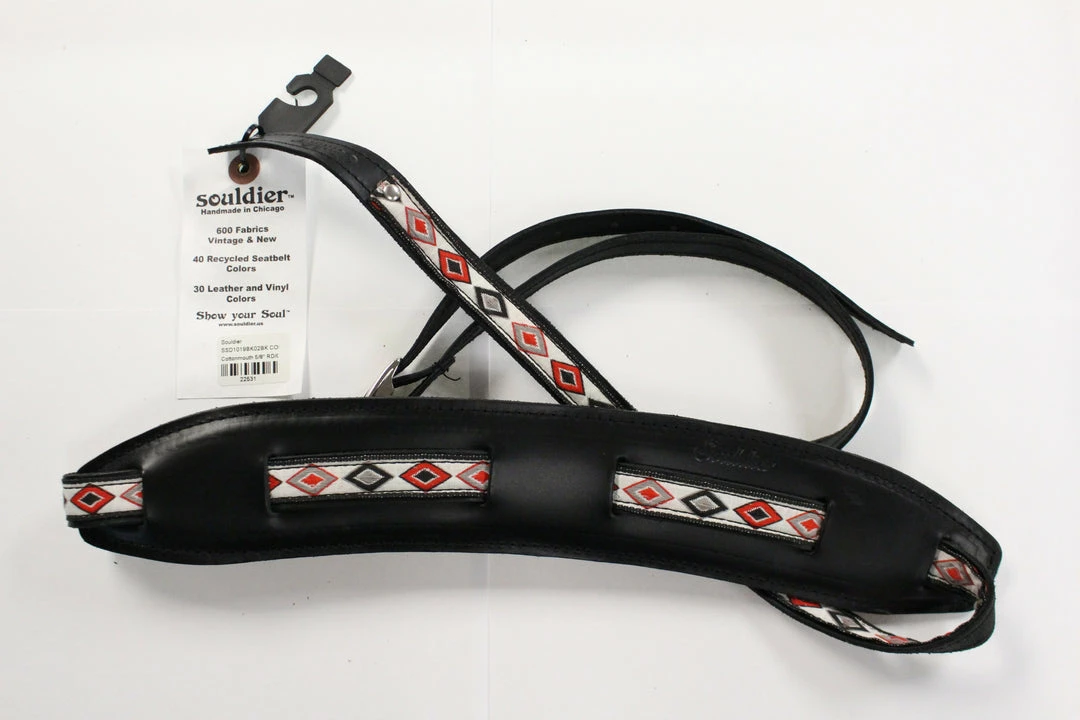 Empire Guitars Accessories Souldier Straps Cottonmouth SSD1019BK02BK *Free Shipping In The US*