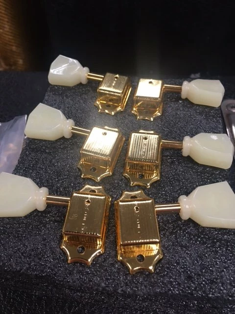 Accessories Kluson Deluxe KD-3-GPK 3-per-side Gold Tuning Keys