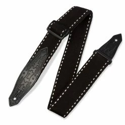 Empire Guitars Accessories Levy's Black MSSC80-BLK Country Western Guitar Strap *Free Shipping In The USA