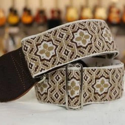 Empire Guitars Souldier Octagon Star Tan Guitar Strap *Free Shipping In The USA*