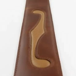 LM Products LM Leather Guitar Strap F Hole Suede Brown *Free Shipping In The USA*