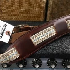 Empire Guitars Souldier "Laredo Tundra" Leather Saddle Guitar Strap *Free Shipping In The USA*