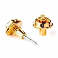 Empire Guitars Dunlop Straplok Retainer System Flush Mount SLS1404G Gold Accessories
