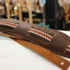 Empire Guitars Souldier "Ladder" Leather Saddle Guitar Strap *Free Shipping In The USA*