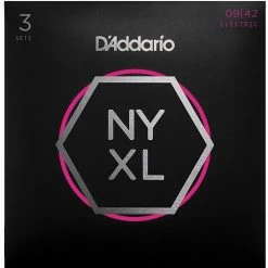 Empire Guitars Accessories D'Addario NYXL0942-3P Nickel Wound Electric Guitar String 3-Pack, Super Light 9-42 *Free Shipping*