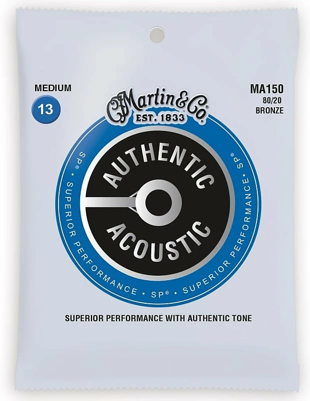 Empire Guitars Martin MA150 Authentic Acoustic SP 80/20 Bronze Guitar Strings 13-56 Medium