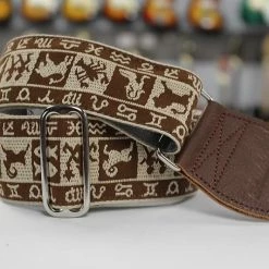 Empire Guitars Accessories Souldier Guitar Strap Zodiac Brown W/ Brown Ends GS0372 *Free Shipping In The USA*