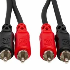 Empire Guitars Accessories Hosa Dual RCA - Dual RCA Stereo Interconnect Cables 2 Meters Long