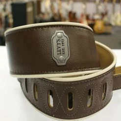 Empire Guitars Levy's Reversible Brown Vinyl Guitar Strap M26VCP-BRN-MUS *Free Shipping In The USA*