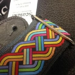 Empire Guitars Souldier Celtic Knot Rainbow Guitar Strap With Black Leather Ends *Free Shipping In The USA* Accessories