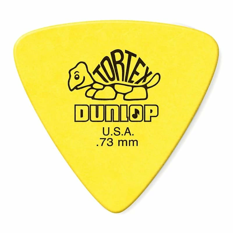 Empire Guitars Dunlop Tortex Triangle Picks 0.73mm, 6 Pack- 431P.73 Yellow