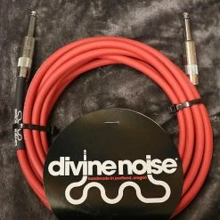 Empire Guitars Divine Noise 15ft Instrument Cable ST-ST Red (Straight-Straight) *Free Shipping In The USA*