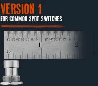 Empire Guitars Effects Barefoot Buttons V1 Mini Red 19-V1-MN-RD