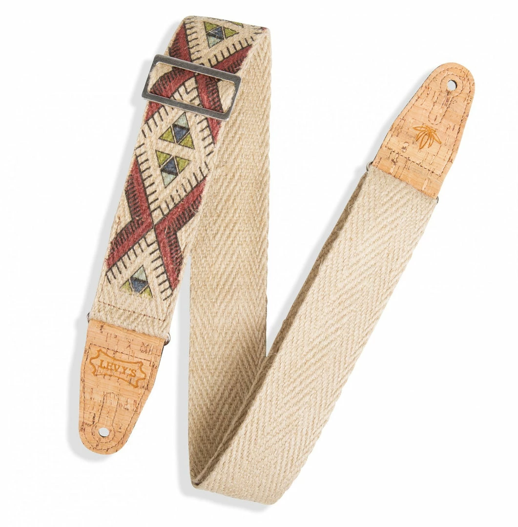 Levy's Diamond Tribal Hemp Natural, Multi 2 – MH8P-002 Guitar Strap *Free Shipping In The USA* Accessories