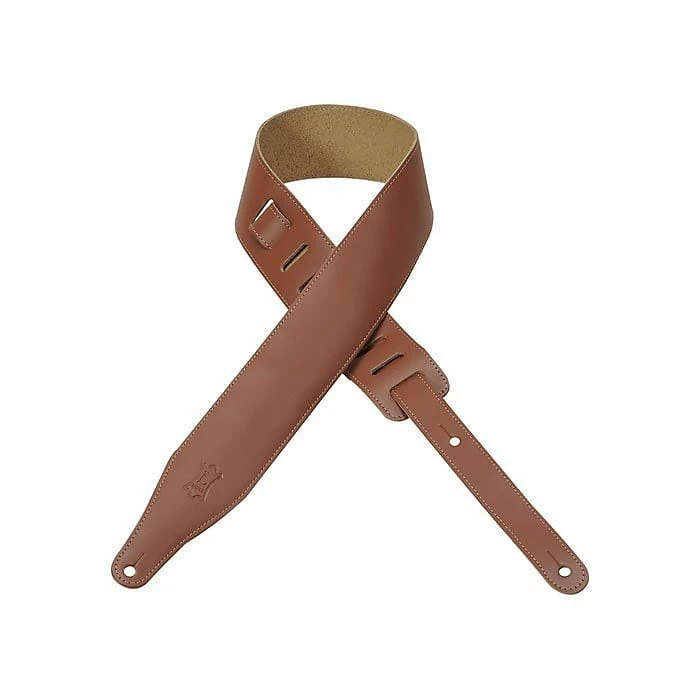 Empire Guitars Levy's DM17-WAL Walnut 2.5" Leather Guitar Strap *Free Shipping In The USA*