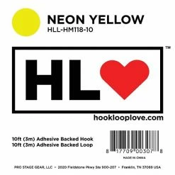 Empire Guitars Accessories Pedaltrain - 10' Hook-and-Loop - Neon Yellow Pedal Board Adhesive