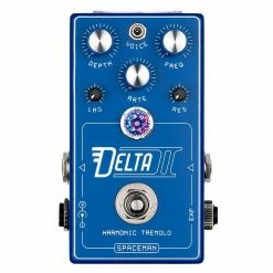 Empire Guitars Spaceman Delta II Harmonic Tremolo Blue *Free Shipping In The USA*