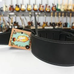 Empire Guitars Henry Heller HBL25-BLK/BLK Guitar Strap *Free Shipping In The USA*
