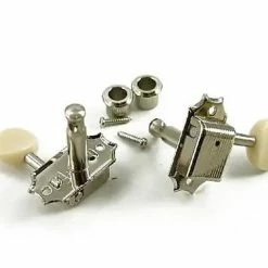 Empire Guitars Kluson Deluxe KD-3-NP 3 Per Side With White Buttons *Free Shipping In The USA* Guitar Parts