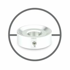 Empire Guitars Barefoot Buttons V1 Silver Max Bore 20-V1-MB-SV