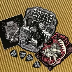 Empire Guitars Sticker Pack- 3 Stickers And 4 Logo Picks Accessories