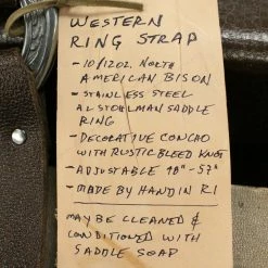 Empire Guitars Cheesecake Leather Western Ring Guitar Strap Accessories