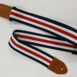 Empire Guitars Accessories Levy's MC8VIN-007 Red White & Blue Guitar Strap *Free Shipping In The USA*