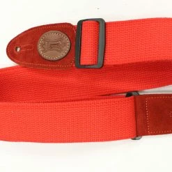 Empire Guitars Accessories Levy's MSSC8-RED Cotton Guitar Strap *Free Shipping In The US*