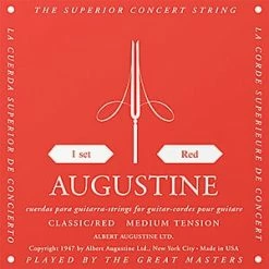 Empire Guitars Accessories Augustine Classic Red Medium Tension Classical Guitar Strings