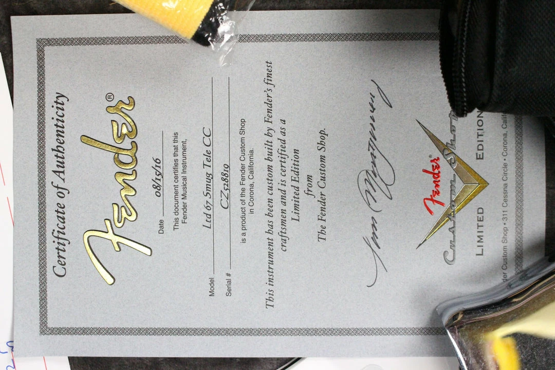 Empire Guitars Electric 2016 Fender Custom Shop LTD Smuggler's Telecaster