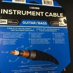 Boss BIC-10A 1/4" Straight To Right-Angle Guitar/Instrument Cable - 10' *Free Shipping In The USA*