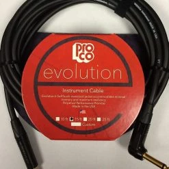 Empire Guitars Pro Co Evolution EVLGCLN-15 Instrument Cable 15 Ft Angle/Straight *Free Shipping In The USA*